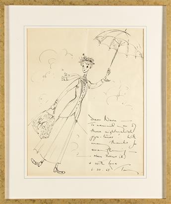 TONY WALTON (1934- ) Mary Poppins. [COSTUME / FILM / DISNEY]